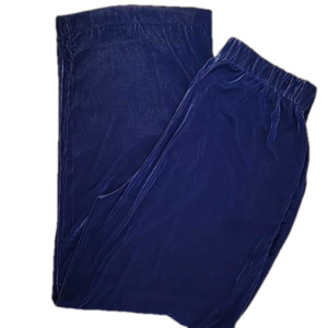 GAP Navy Blue Velvety Velour Stretch Trouser Pants Size 12 NWT